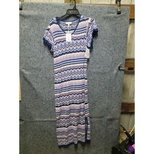 Jessic Simpson Trinity Sweater Dress Navy‎ Peony Size L